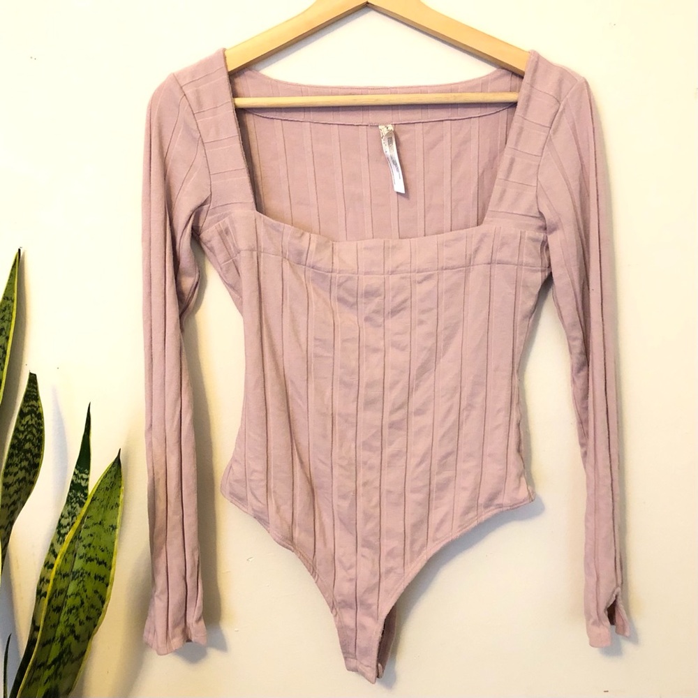 Intimately Free People Square Neck Thong Bodysuit